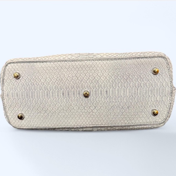 Asprey of London 1781 lavender python bag with gold hardware - Picture 5 of 8